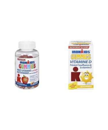 IronKids Multi Vitamins 120 Count & Vitamin D Gummies