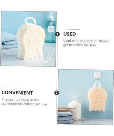 Beavorty 6 Pcs Exfoliating Bath Sponge Set - Comfortable Rubbing Balls Facial & Body Loofah - Ideal for Skin Care - White Polyester - Buy Online on GoSupps.com