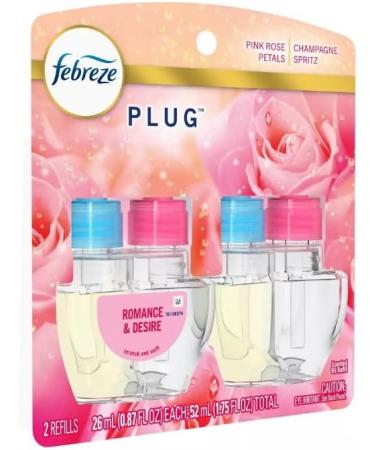 Buy Febreze Odor-Fighting Fade Defy Plug Air Freshener Refills - Exotic Edition (Romance & Desire) | 2 x 0.87 fl oz | International Shipping Available - Buy Online on GoSupps.com