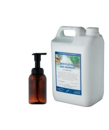 Claudius Soap dispenser 300 ml amber brown refillable + 5 liter Body Lotion Zen Moment refill