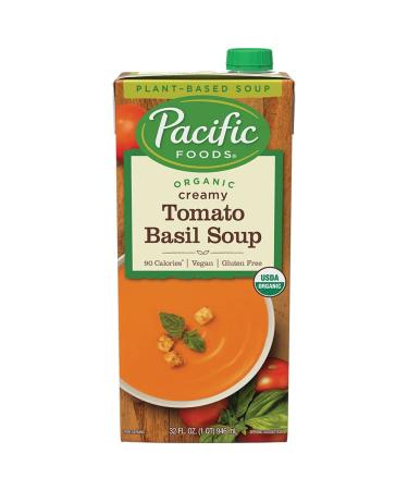 Pacific Foods Organic Vegan Creamy Tomato Basil Soup, 32oz
