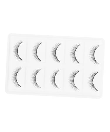 FOMIYES 2 Pairs Short Eyelash Glue False Lashes Dense Eyelashes Fake Cosmetic Eyelashes Layered Fake Lashes Hair Eyelashes Makeup Eyelashes Women Fluffy 3d Artificial Fiber Accessories