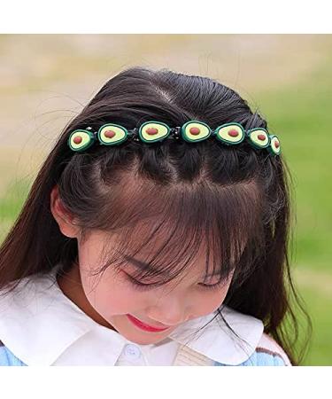 DIY Headband Clips Set - 4 Cute Flower & Cartoon Fruit Hair Clips for Kids | Plait Hair Tools & Accessories - Buy Online on GoSupps.com
