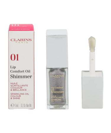 Clarins Lippenstift Lip Make-Up Comfort Oil Shimmer 01 Sequin Flares 01 Sequin Flares 7 ml (1Pack)