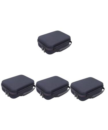 Frcolor 4 pieces storage bag for hair cutter razor holder hard razor pocket facial care accessory for men travel razor cover father hairdressing requirement eva light blackx4st 22.5x16cmx4pcs