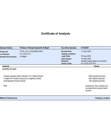 1600mg Fadogia Agrestis & Tongkat Ali Supplement for Men - Maximum Strength Ashwagandha Extract 240 Softgels (Pack of 4) - Boost Vitality & Performance - Buy Online on GoSupps.com