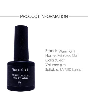 Nail Art Reinforcement Gel Thickness Enhancer Protecter Manicure Soak Off UV Coat - Buy Online on GoSupps.com