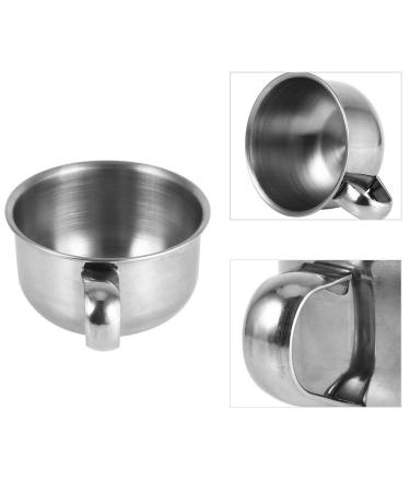 Stainless Steel Shave Bowl - Premium Soap Dish & Foam Tool with Handle for Men s Grooming - Buy Online on GoSupps.com