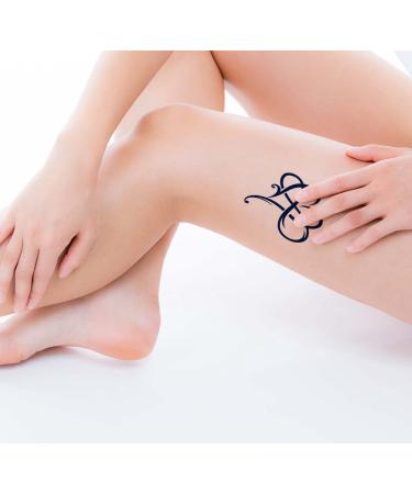 Long-Lasting Tattoo Ink: Big Heart & Infinity Symbol Design (Navy Blue) - 4 Sheets, Semi-Permanent for Chest, Neck, and Arms - Buy Online on GoSupps.com