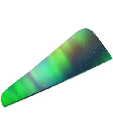 Green Aurora Microfiber Hair Towel Wrap for Women | Super Absorbent Hair Turban 10x26 Inch - Buy Online on GoSupps.com