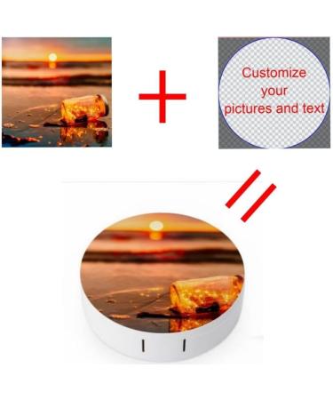 LEDIYougou Personalized Contact Lens Container with Mirror - Portable Mini Holder for Travel | Soft Tank with L&R Caps - 8cm - Buy Online on GoSupps.com