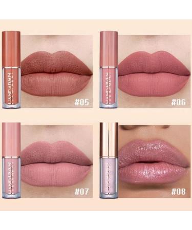 12Pcs Matte Liquid Lipstick Set - Long Lasting Waterproof Lip Gloss for Girls & Women | Perfect Gift Kits in Nude & Dark Red - Buy Online on GoSupps.com