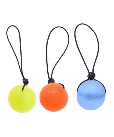 SOLUSTRE 3 Pcs Power Balls Training Grip Strengthening Ball Exercises Squeezeball Fitness Jelly