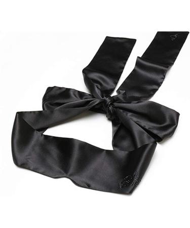 ZHER-LU Silk Sleep Mask Bundle - Pack of 3 Satin Eye Masks with Rhinestones (Black) - 150cm - Buy Online on GoSupps.com