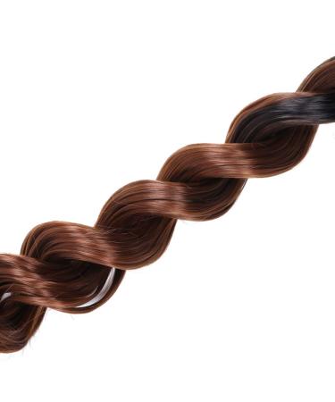 3x Synthetic Ombre Braids Extension - Black-Dark Brown 20 Crochet Hair for Stylish Twists - International Shipping Available - Buy Online on GoSupps.com