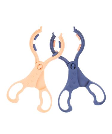 Milist 2nd removable bottle clip Insuffleile bottle Suction bottle handle bottle holder Moultry Feeder E bottle of nipple stance clamp for milk bottles of scene protection grill tongs sorted color