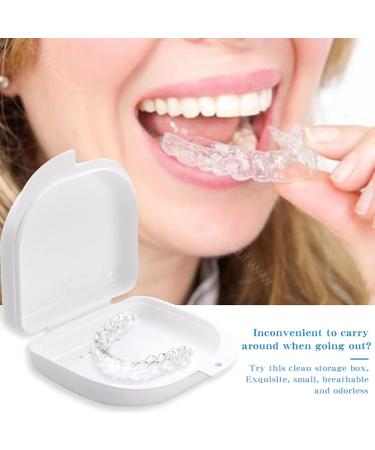 Premium Press Brush Set for Braces & Dentures - Clean & Store with Blue Toothbrush - Buy Online on GoSupps.com