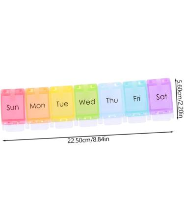 Mini Pill Organizer - 2pcs Daily Medicine Storage Box | Portable Pill Holder for Purse & Weekly Use - Buy Online on GoSupps.com