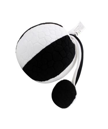 Ifundom 1stk Fehester for Baby's visual training ball soft balls for babies toy for babies bite ball for toddlers bite ring toys baby ball toys handleball 25*10cm black+white