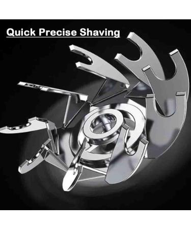 Mini Transparent Body Dual Head Electric Shaver - Waterproof Rechargeable Razor for Bald Men | Best Men's Grooming Tool (Orange - Buy Online on GoSupps.com