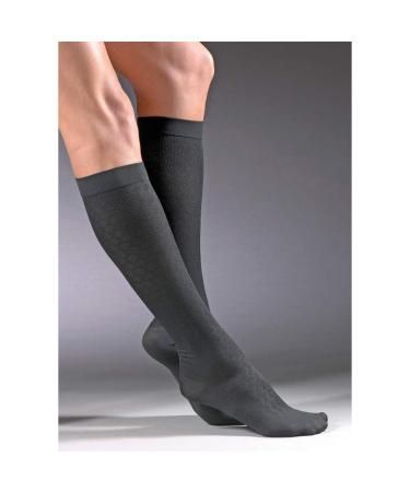 Activa H2742 Sheer Therapy Womens Diamond Pattern Trouser Socks 15-20 mmHg - Size & Color- Navy Medium