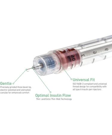 MediVena ONE-CARE Pen Needles 32G x 4mm (5/32'') 100/bx - Ultra-Thin for Comfortable Insulin Injection - Buy Online on GoSupps.com