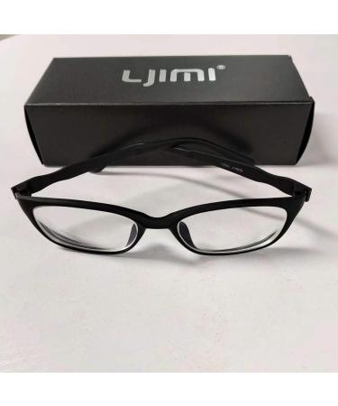 Buy Ljimi Retro Myopia Glasses for Men & Women - Anti Blue Light Short-Sighted Goggles - Black -1.25x - Buy Online on GoSupps.com