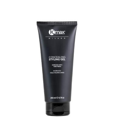 Kmax Thickening Styling Gel, redensifying gel with keratin fibers for thinning hair (Medium brown)