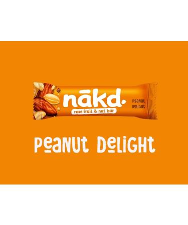  Nakd Nakd Peanut Delight Raw Fruit and Peanut Bars 4 x 35 g - Buy Online on GoSupps.com
