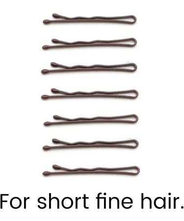 Dofash 3.5CM/1.38IN Mini Steel Bobby Pins Small Hair Pins Hair Accessories Bobby Pins Brown with Gift Box for Girls 100PCS(Brown) 3.5cm Brown (100pcs) - Buy Online on GoSupps.com