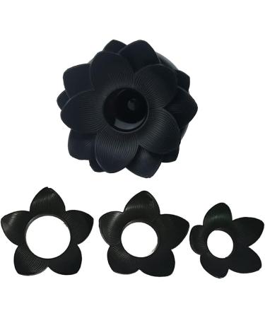 Buy Just 2 Pieces Lotus Qtip Holder - Stylish Cotton Swab & Toothpick Organizer (Green & Black) for Bathroom Decor - International Shipping Available - Buy Online on GoSupps.com