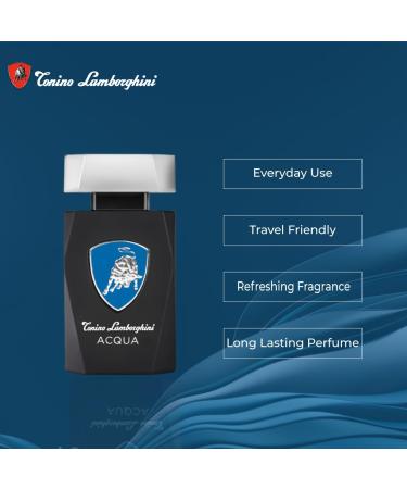 Tonino Lamborghini Acqua By for Men - 4.2 Oz Edt Spray 4.2 Oz Spicy 4.2 Ounce (Pack of 1) - Buy Online on GoSupps.com