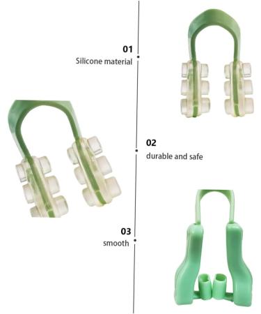Healifty 2 Sets Nose Clip Set | Anti Snoring Nasal Clip for Snoring and Beauty | Green Woman - Buy Online on GoSupps.com