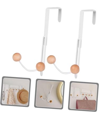 Alipis 2pcs Creative Wooden Goal Hook Coat Hangers Hooks Clothes Rack Over The Door Hook Nail Hat Hook - Buy Online on GoSupps.com