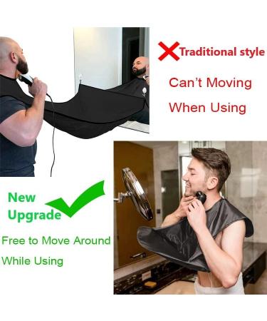Comemela Beard Bib Apron - Waterproof & Foldable Beard Catcher for Shaving - Perfect Gift for Fathers Day, Birthday or Anniversary - Black - Buy Online on GoSupps.com
