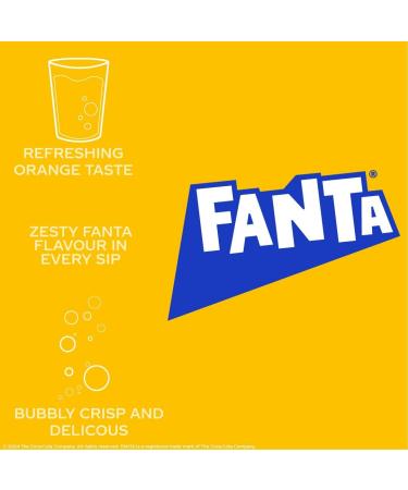 Fanta Boisson orange douce du z ro 330 ml (24 bo tes) Orange 330 ml (Lot de 24) - Buy Online on GoSupps.com