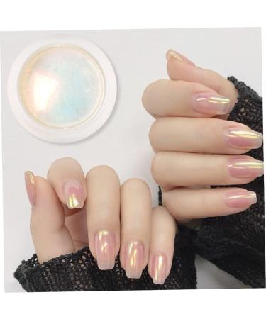 Chrome Nail Powder Chameleon Metallic Nail Art Pigment Powder Iridescent Pigment Pearly Highlight with Sponge Stick for Wedding nail glitter powder - Buy Online on GoSupps.com