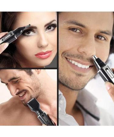 Retoo 4-in-1 Nose Hair Trimmer & Ear Hair Cutter - Precision Trimmer for Noses Ears & Eyebrows - Black | International Shipping - Buy Online on GoSupps.com