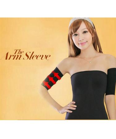 Healilly Black Hot Upper Arm Shaper for Women - Plus Size Weight Loss Compression Sleeves - Buy Online on GoSupps.com
