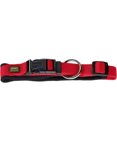 HUNTER Neopren Vario Plus Dog Collar - Padded Nylon 35/2.0 (S) - Red/Black | International Shipping Available - Buy Online on GoSupps.com