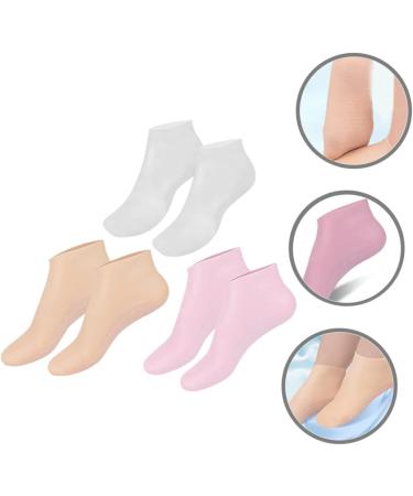 MERRYHAPY 3 Pairs Moisturizing Socks Hydrating Lotion Ladies Socks Feet Lotion Heel Socks Moisturizing Gel Socks Spa Gel Socks Foot Care for Dry Cracked Feet Spa Socks for Women Foot Mask - Buy Online on GoSupps.com