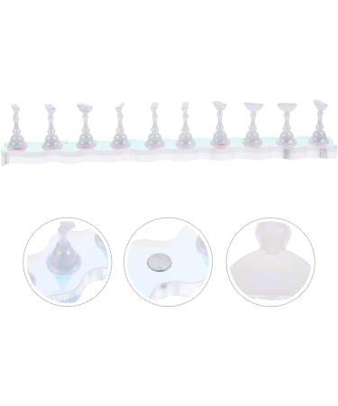 SOLUSTRE 1 Set Nails Press on Nail Stand Press on Nail Holder Nail Supplies for Beginners Nail Stands for Press on Nail Art Kits Fake Nail Stand Nail Painting Stand Acrylic Magnetic Suite - Buy Online on GoSupps.com