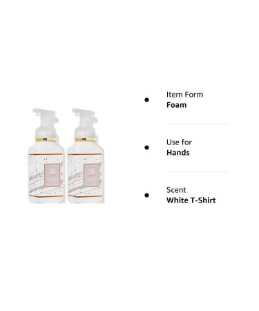 Bath and Body Works White T-Shirt Gentle Foaming Hand Soap 2-Pack, 8.75 oz, White T-Shirt Design | 1.25 lbs - Buy Online on GoSupps.com