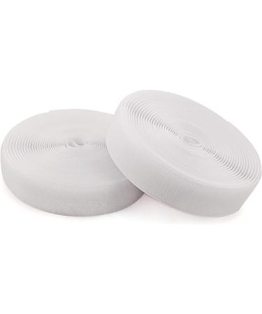 Sew on Hook and Loop Tape 5/8 Inch x 16.4 Feet - White Non-Adhesive Fastening Fabric Tape - Buy Online on GoSupps.com