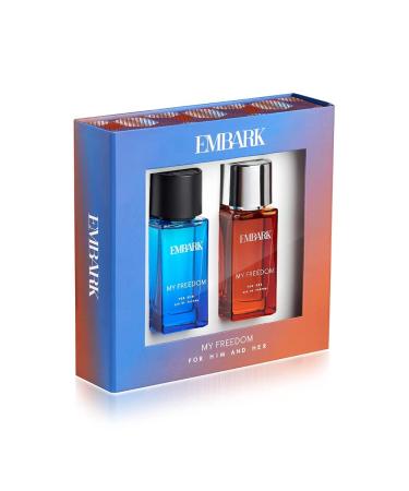 EMBARK My Freedom for Him & Her Perfume Gift Set for Couple- 2 x 30ml | Diwali Gifting Set | Premium Eau de Parfum Combo for Men & Women