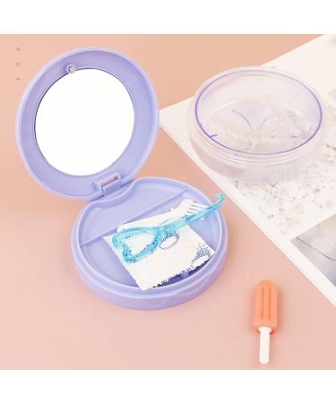 Verdant Touch Retainer Storage Container Cartoon Storage Box Portable Leakproof 3 Layers Blue Type 2