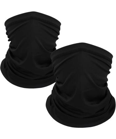 Men's Sibba Neck Gaiter 2-Pack Black - Winter Face Coverings for Sports & Outdoors - Buy Online on GoSupps.com