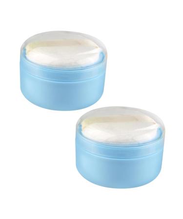 ERINGOGO 2 ensembles Bo te poudre avec houppette paisse et tamis distributeur poudre gar on fille et fond de teint portable pour maison et voyage