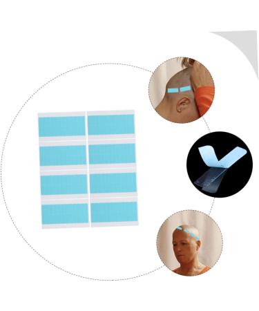 Ipetboom 8 Sheets Seamless Hair Extensions Extention Tape Women Hair Tape Women Wig Tape Ladies Wigs Double Sided Sticky Tape Hair Ribbons Hair Wig Tape Front Lace Blue Glue Miss Pu - Buy Online on GoSupps.com