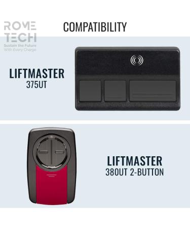 Rome Tech CR2032 Batteries Replacement for Liftmaster 375UT & 380UT - Compatible Garage Door Remote CR2032 Battery - Buy Online on GoSupps.com